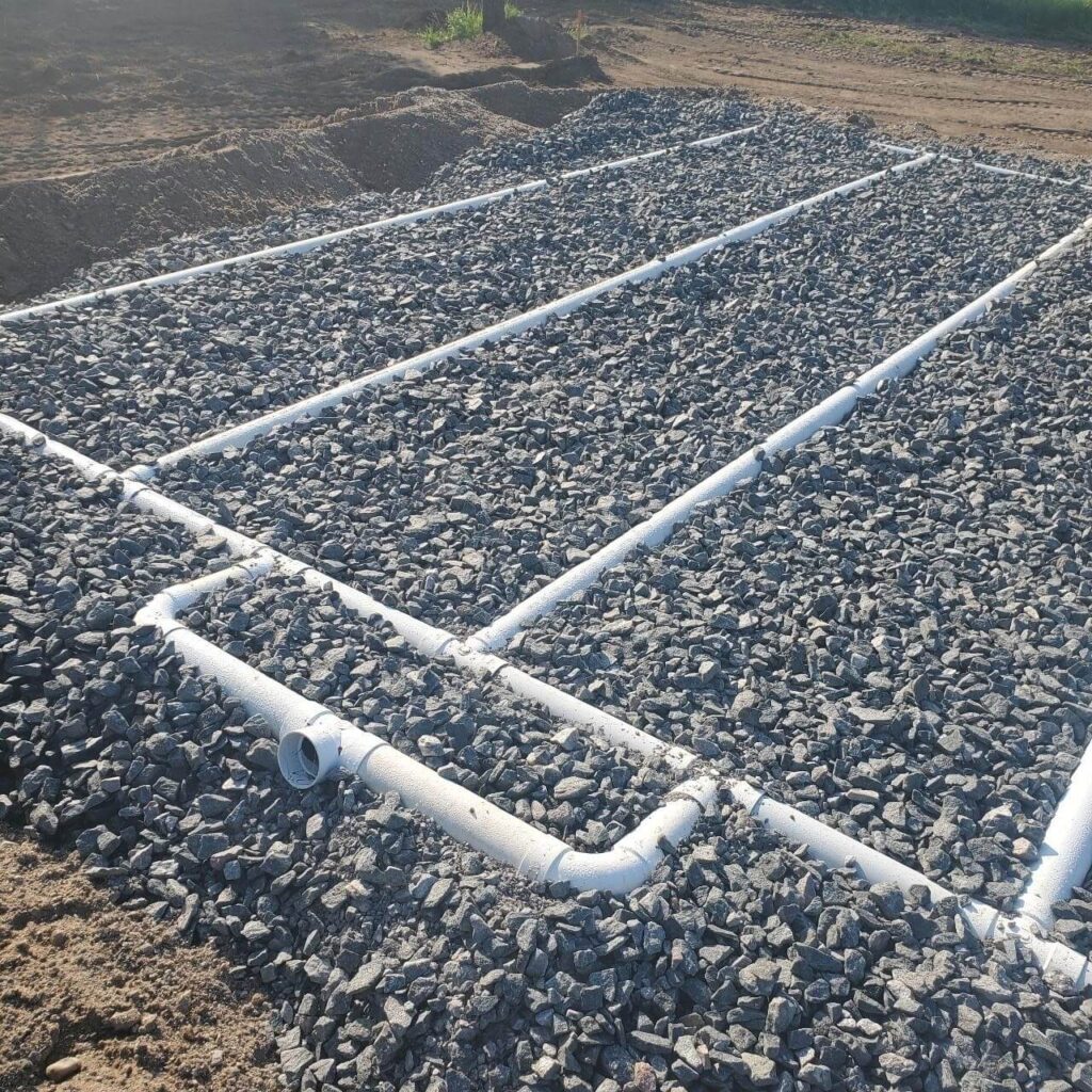 septic bed installation